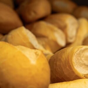 100 mini pães francês