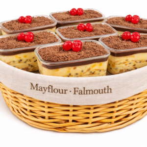 Pote pavê de maracujá c/ chocolate | Pote pavê de maracujá c/ chocolate